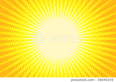 Yellow rays pop art background Yellow rays pop art background 36649259