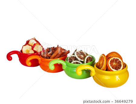 dried fruits on a white background dried fruits on a white background 36649279