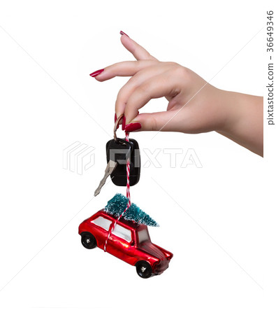 model car, Christmas tree model car, Christmas tree 36649346