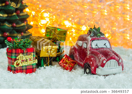Christmas holiday, miniature car Christmas holiday, miniature car 36649357