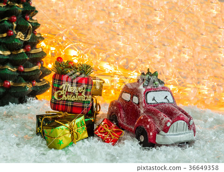 Christmas holiday, miniature car Christmas holiday, miniature car 36649358