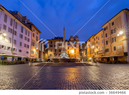 Rome. Fountain on Rotunda Square. Rome. Fountain on Rotunda Square. 36649466