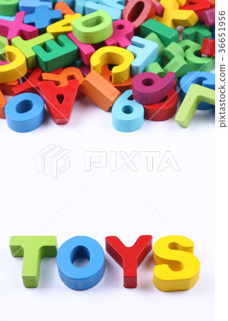Colorful blocks of alphabets and numbers as toys Colorful blocks of alphabets and numbers as toys 36651956