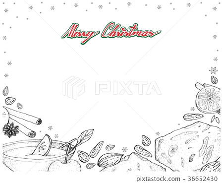 Christmas Drink Wassail Torrone or Nougat Frame 36652430