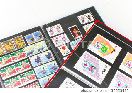 Collecting stamps 36653411