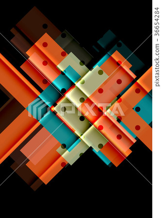 Color arrows on black background Color arrows on black background 36654284