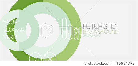 Colorful geometric circle modern abstract Colorful geometric circle modern abstract 36654372