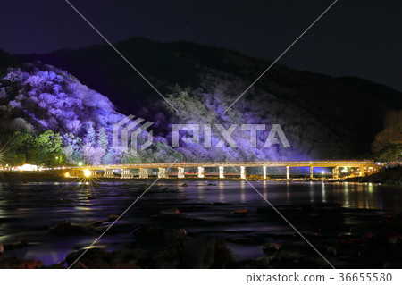 Kyoto Arashiyama Togetsubashi Light up Kyoto Arashiyama Togetsubashi Light up 36655580