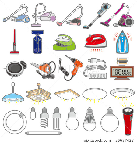 各種各樣的裝置/生活的例證 36657428