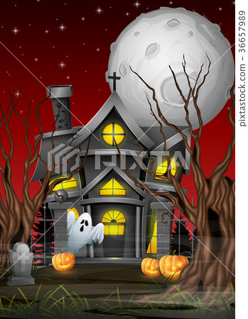Scary Halloween background Scary Halloween background 36657989
