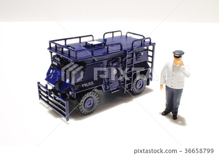 police and  on white background 36658799
