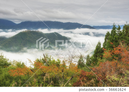 Takeda Castle Ruins. Asago City, Hyogo 36661624