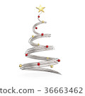 Chrome cone shapes Christmas tree 36663462