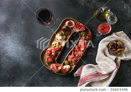 Tapas or bruschetta 36663496