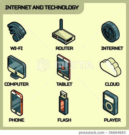 Internet and technology icons Internet and technology icons 36664665