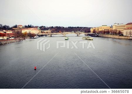 View of the Vltava river in Prague 36665078