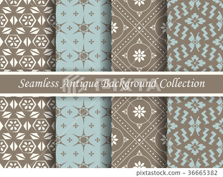 Antique seamless brown retro background collection 36665382