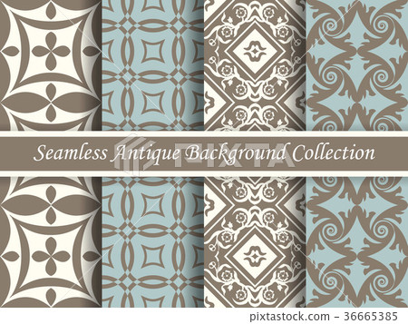Antique seamless brown retro background collection 36665385