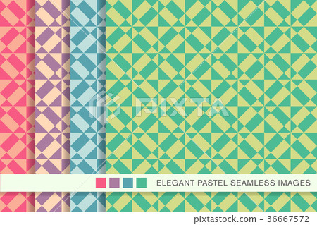 Elegant seamless pastel antique background set Elegant seamless pastel antique background set 36667572