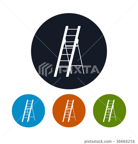 Four Types of Round Icons Ladder 36668258