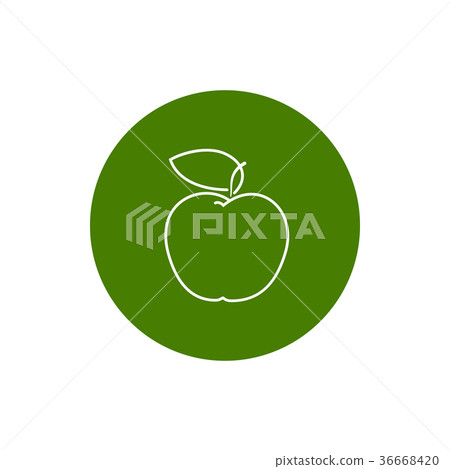 Icon Apple in the Contours 36668420