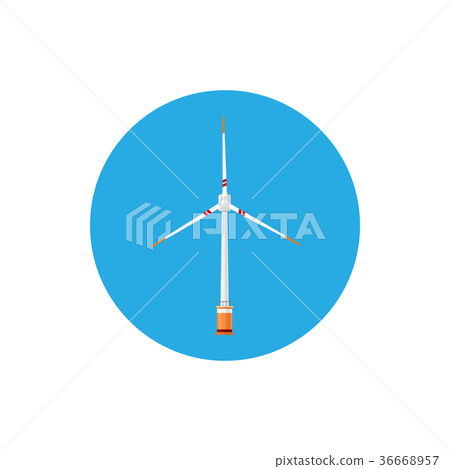 Wind Turbine Icon 36668957
