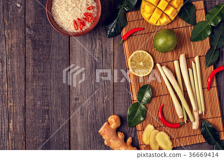 Ingredients of Thai spicy food. 36669414