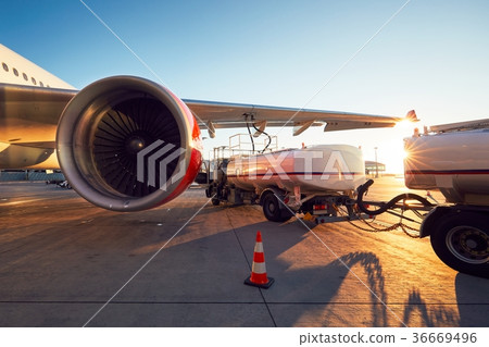 Refueling of the airplane 36669496