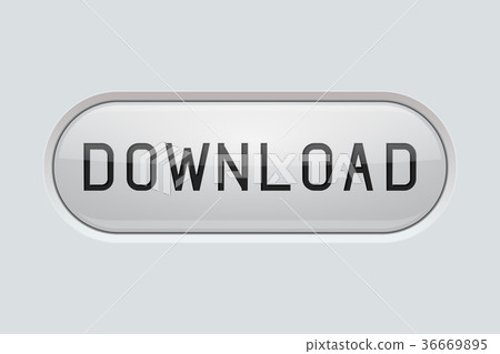 Download oval button. Gray matted plastic 36669895