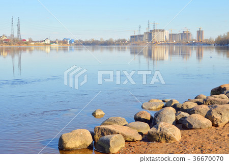 View of Neva river, St.Petersburg. 36670070
