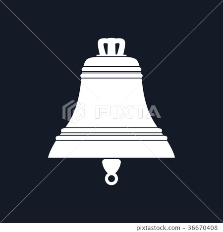 Marine Bell Isolated on Black Background 36670408