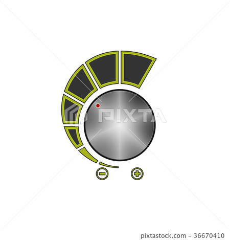 Volume Control Isolated on White Volume Control Isolated on White 36670410
