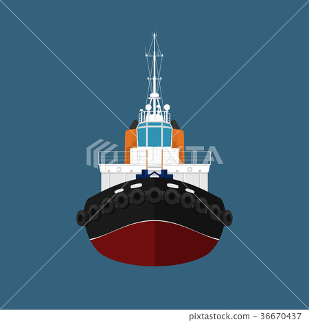 Front View of Push Boat 36670437