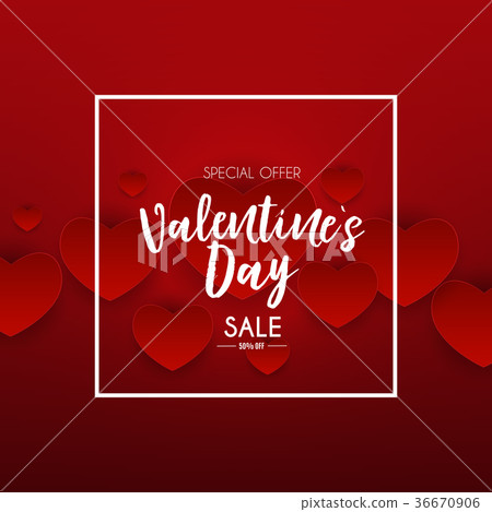 Valentine's Day Love and Feelings Sale Background 36670906