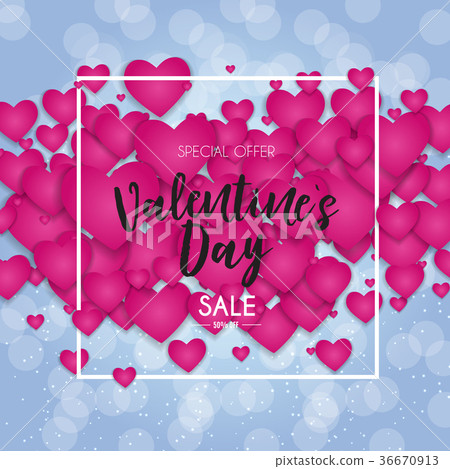 Valentine's Day Love and Feelings Sale Background Valentine's Day Love and Feelings Sale Background 36670913
