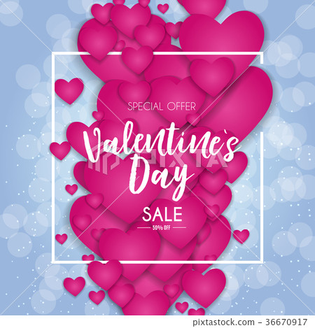 Valentine's Day Love and Feelings Sale Background 36670917