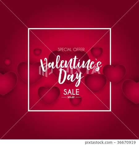 Valentine's Day Love and Feelings Sale Background Valentine's Day Love and Feelings Sale Background 36670919