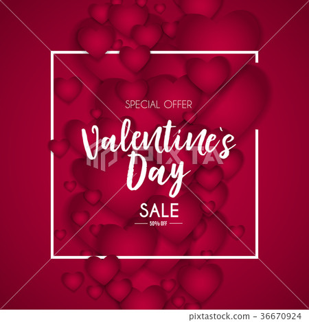 Valentine's Day Love and Feelings Sale Background Valentine's Day Love and Feelings Sale Background 36670924