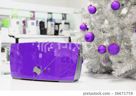 Ultraviolet home appliances store at Christmas 36671759