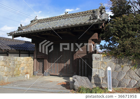 Aoyanagi's former Matsumoto castle Otemon Azumino city tangible cultural property Aoyanagi's former Matsumoto castle Otemon Azumino city tangible cultural property 36671958