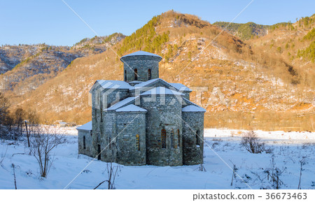 Abandoned orthodox temple. 36673463