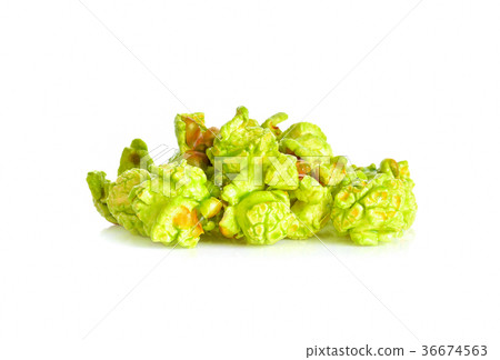 popcorn on white background popcorn on white background 36674563