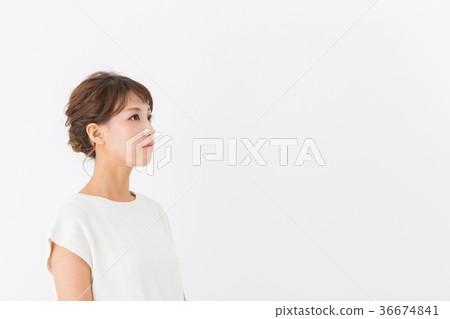 A woman with a smile A woman with a smile 36674841