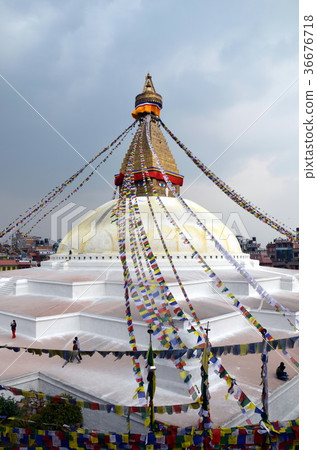 Bodnath stupa in Kathmandu, Nepal 36676718