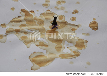 needle pin stab on old stained paper map needle pin stab on old stained paper map 36676988