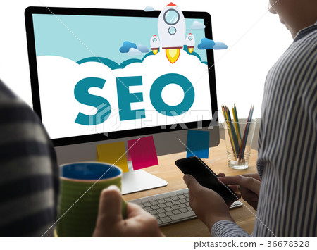 Local SEO Concept Business team hands at  36678328
