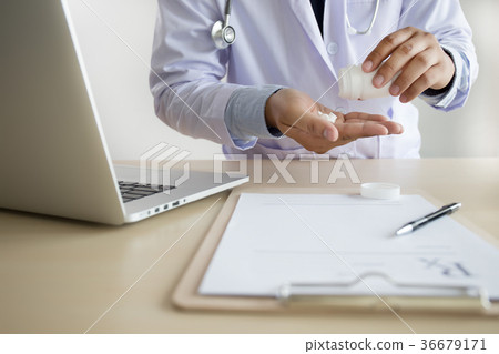 medicine doctor patient healthcare concept Rx pre 36679171