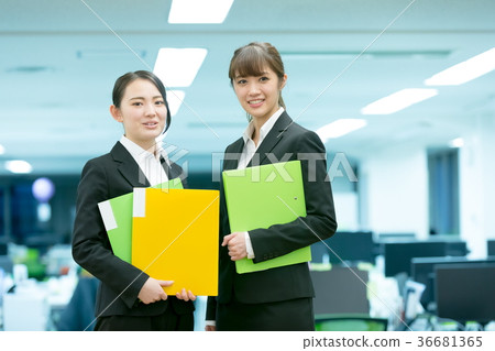 Female office worker OL business image office lady 36681365
