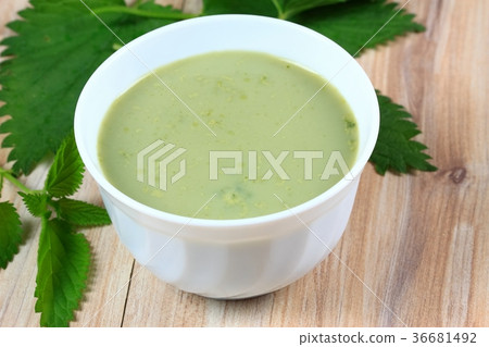 Nettle soup is healthy spring soup Nettle soup is healthy spring soup 36681492