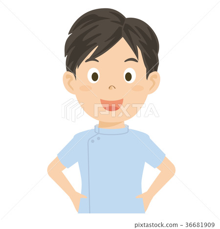 Caregiver Care Worker Male Illustration 36681909